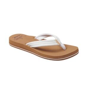 Reef Cushion Breeze Flip Flops Women’s Size 7 White – NEW Comfort Sandals